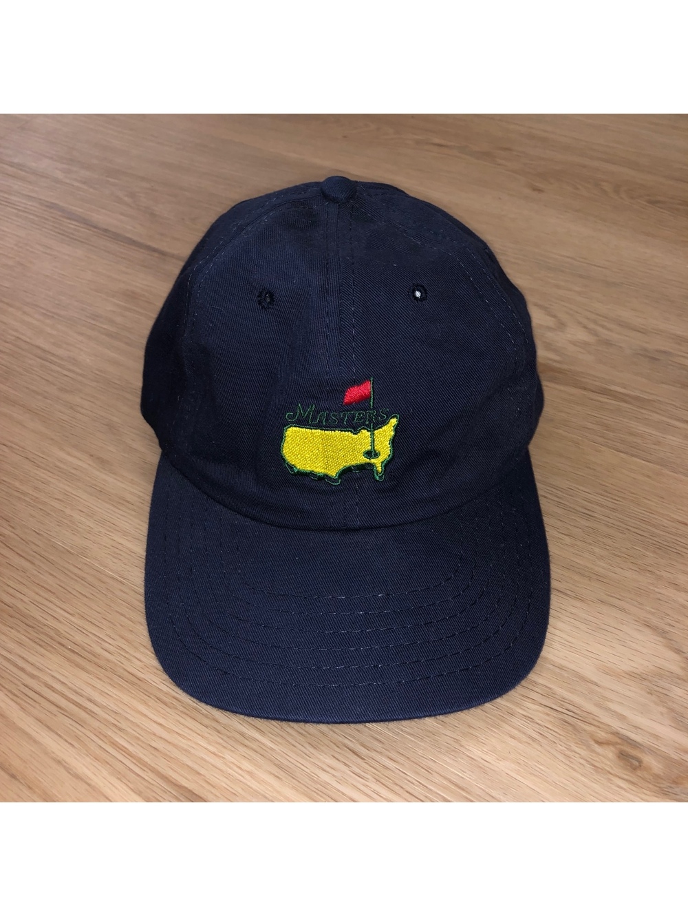 THE MASTERS AUGUSTA NATIONAL NAVY BLUE EMBROIDERED GOLF HAT CAP AMERICAN NEEDLE